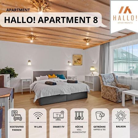 Sehr Gemuetliche Ferienwohnung In Bester Lage Mit Grossem Sonnenbalkon L Innenstadtnaehe L 1 Minute Zum Bahnhof L Kueche L Tv L Free-Wlan L Willkommen Im Hallo!-Apartment 8 Bad Wörishofen Kültér fotó